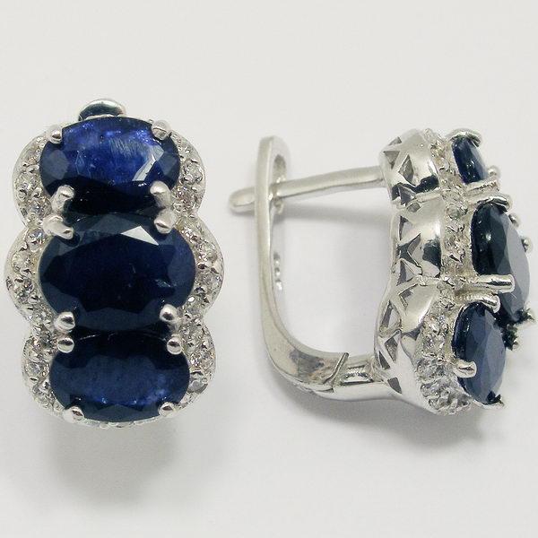 Серьги 2405933809  из серебра 925 пробы