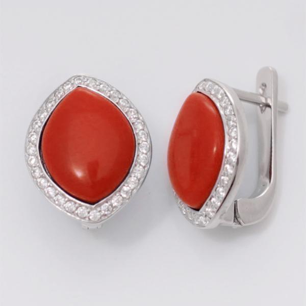 Серьги 2421930231  из серебра 925 пробы