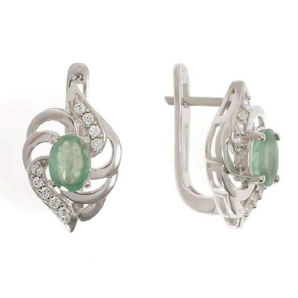 Серьги 2454930062  из серебра 925 пробы
